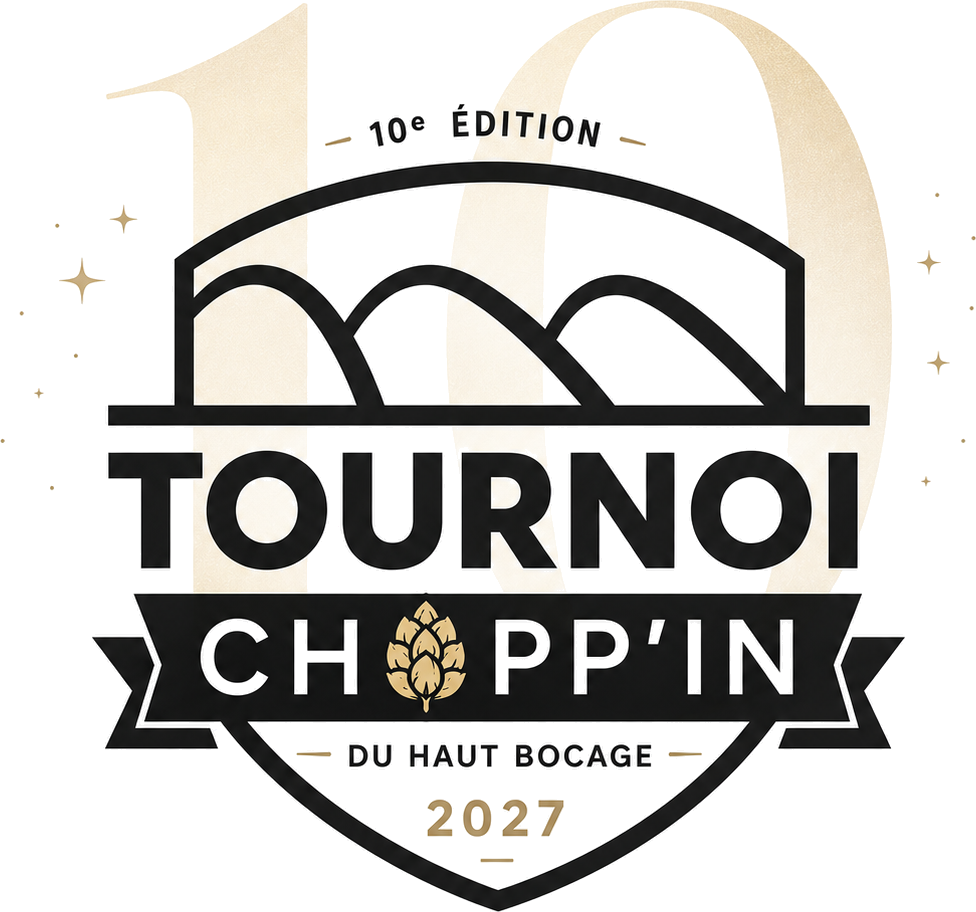 Écusson officiel du tournoi Chopp'In — 10ème édition 2027